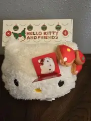Hello Kitty Mini Face Pillow with Gingerbread House Christmas