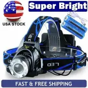 990000LM LED Headlamp Rechargeable Headlight Zoomable Head Torch Lamp Flashlight