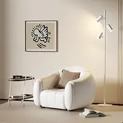 3-Heads LED Floor Lamp,CRI＞95 Industrial Tree Floor Lamp with Touch Control 4 Brightness Soft Natural Light, Elegant Tall Standing Lamps Suit for Living Room Bedroom Office (White 2700K)