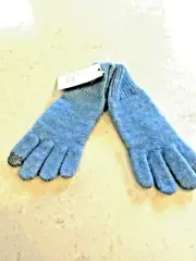 New Women's Essential Knit Gloves by A New Day - Blue, Touch Screen Compatible