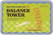 Deco CS-38312 Mini Game Can Balance Tower, Approx. 4.8 x 3.3 x 0.9 inches (123 x 84 x 24 mm)