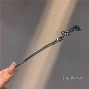 Geometry Hair Stick Gunmetal Black - One Size