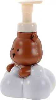 Foam Dispenser Bottle Cute Cloud Bear Shaped Refillable Foaming Soap Pump for Shampoo Hand Soap Portable Travel Design Press to Foam Function Durable and Easy to Use