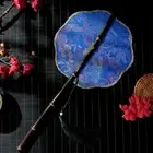 Rotatable Long Handle Fan Ancient Style Group Fan Hanfu