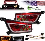 Polaris RZR LED Headlight Halo Switchback XP Turbo 1000, 900, General (Red SB)