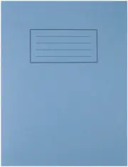EXERCISE BOOK, 229X178MM, BLUE, PRODUCT RANGE LINED W FOR SILVINE