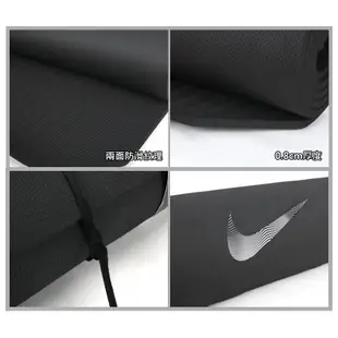 NIKE 訓練墊2.0-8MM 瑜珈墊 有氧 塑身 地墊 止滑墊 黑白 (8.4折)