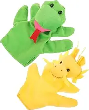 2pcs Animal Hand Puppets Interactive for Parent Playtime Soft and Storytelling Puppets for Imagination Development and Communication Skills