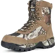[R RUNFUN] Men's Lightweight Hunting Boots Camo Hunting-Boot Waterproof Hiking Boots, Insulated Anti Slip Breathable Boots Outdoor Hunting Shoes