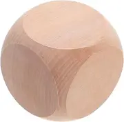 Toddmomy DIY Blank Dices Sided Wooden Cubes for Crafting Board Games Party Supplies Unfinished Wood Blocks for Personalization Creative Projects