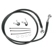 Front +10" Black Vinyl Brake Line 1995-1999 Harley-Davidson Dyna FXD, 88-94 FXR