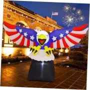 8.5FT Width 4th of July Inflatables Bald Eagle Outdoor Decorations Patriotic