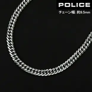 Police 項鍊 品牌 POLICE 不銹鋼鏈條 幅9.5mm 喜平 Unisex 男錶 男用 女錶 女用 GN0002613 銀 accessories