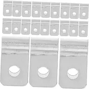 JEWEDECO 100pcs Weatherproof Wire Mesh Clips Metal Clamps for Mounting Fencing Wood Metal or Vinyl Fences