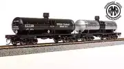 Broadway Limited 7660 HO MCHX/BCX 1940s Scheme 6000 Gallon Tank Car Set of 2