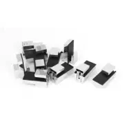 Adjustable 3mm-15mm Thick Glass Shelf Stainless Steel Clamp Support Bracket x 10