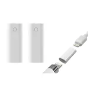2Pcs Magnetic Replacement Cap Charging Adapter Pencil Tip Anti-loss Rope iPencil Accessories-ST2