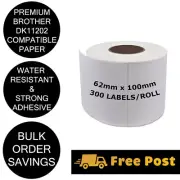 Compatible Brother DK11202 Address Labels 62 x 100mm QL570 QL700 QL1050 11202