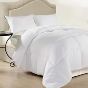 Royal Comfort Duck Feather & Down Cotton Quilt Duvet Bed Cover 500GSM White
