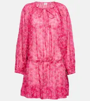 [Marant Etoile] Marant Etoile Parsley floral cotton tunic dress AU 16 multicoloured
