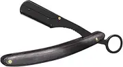 minkissy Barber Straight Razor Manual Razor Folding Straight Razor Barber Razor Stainless Steel Blade with Wood Handle Manual Shaving Razor for Home Salon Barber Shop Black Beard Razor