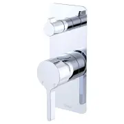 Sansa Wall Diverter Mixer, Rect Plate
