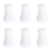Cord Knobs, White Plastic Cord Tassel Drops Pull End for Window, 1x0.6" 6Pcs
