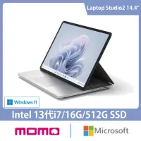 在飛比找momo購物網優惠-【Microsoft 微軟】14.4吋i7觸控筆電-白金(S