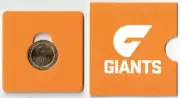 2023 Australia AFL Premiers Giants $1 UNC Coin on card RAM
