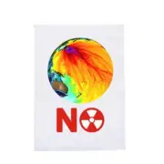 Anti Nuclear Pollution Flag Perfect for Residents and Environmental Event