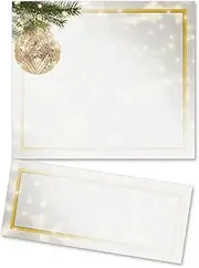 Golden Glitz Printable Certificates, 8.5 x 11, 100 Count