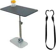 ZSXZCBDQ Car Tray Table - Foldable & Adjustable Car Seat Tray for Eating, Working & Entertainment - Universal Car Food Tray with Cup Holder, Height-Adjustable(Black,55 * 35cm/2)