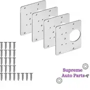 Hinge Repair Plate for Cabinet Door, Stainless Steel Hinge Repair Bracket -8PC