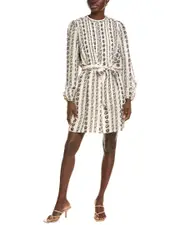 Marie Oliver Catie Linen-Blend Shift Dress