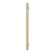 Hook plus 3 x Radiant Light Gold Single Vertical Round Bar Towel Rail x 950mm