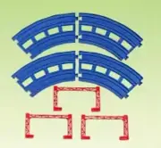 TAKARA TOMY Plarail R-04 Double Track Straight Rail Japan NEW