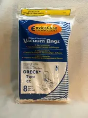 ORECK type CC bags by Envirocare Micro Filtration Allergy Bags 8 per pack New