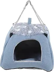 Generic Warm Hamster Hut Comfortable Cloth Sponge Hammock for Small Animals Cozy Nest for Hamsters Sugar Gliders Hedgehogs Durable Breathable Design