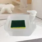 Soap Dispenser and Scrubber Holder, Kitchen Soap Dispenser
