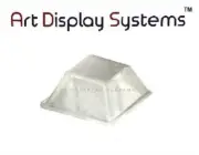 Art Display Systems Clear Square (0.5 x 0.23) Self-Adhesive Protective Bumper Pa