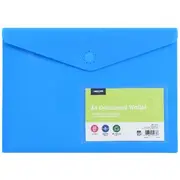J.Burrows Recycled A4 Document Wallet Magnetic Closure Blue