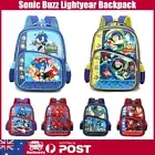 Boys Sonic Hedgehog Backpack Buzz Lightyear School Bag BookBag Marvel Rucksack