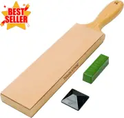 205H Double-Sided Leather Strop, 33.5cm, Polishing Compound & Angle Guide