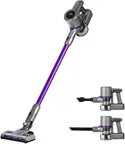 [Devanti] Stick Vacuum Cleaner, Corded Strong Suction Handheld Hand Held Bagless Handstick Recharge Vac Compact Dustbuster Sweeper Dust Buster Portable for Home Car Stairs, Purple