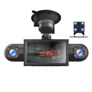 Car DVR 3 Lens Dash Cam Front Left Right Rear Loop Recording G-Sensor Camera (for: Volvo)