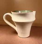 Vietri Cucina Pottery 6” 4 Cup Pitcher Cream / Sage NEW