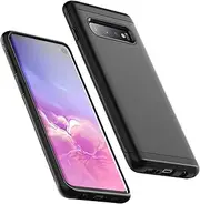 JETech Heavy Shockproof Case for Samsung Galaxy S10, Dual Layer Rugged Protective Phone Cover with Shock-Absorption (Black)