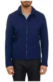 $398 - ROBERT GRAHAM Geospace Navy Woven Jacket Size XL