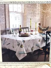JOHN DERIAN x TARGET 60'' x 84'' "2024" TABLECLOTH Cotton / Linen NEW NWT