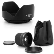 58mm Super Fish Eye 0.18x,Petal Lens Hood for CANON EOS 350D 300D 50D 40D 30D,US